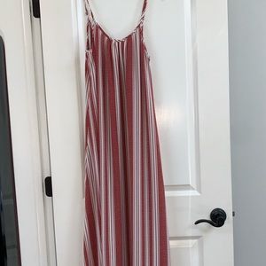 Striped maxi dress